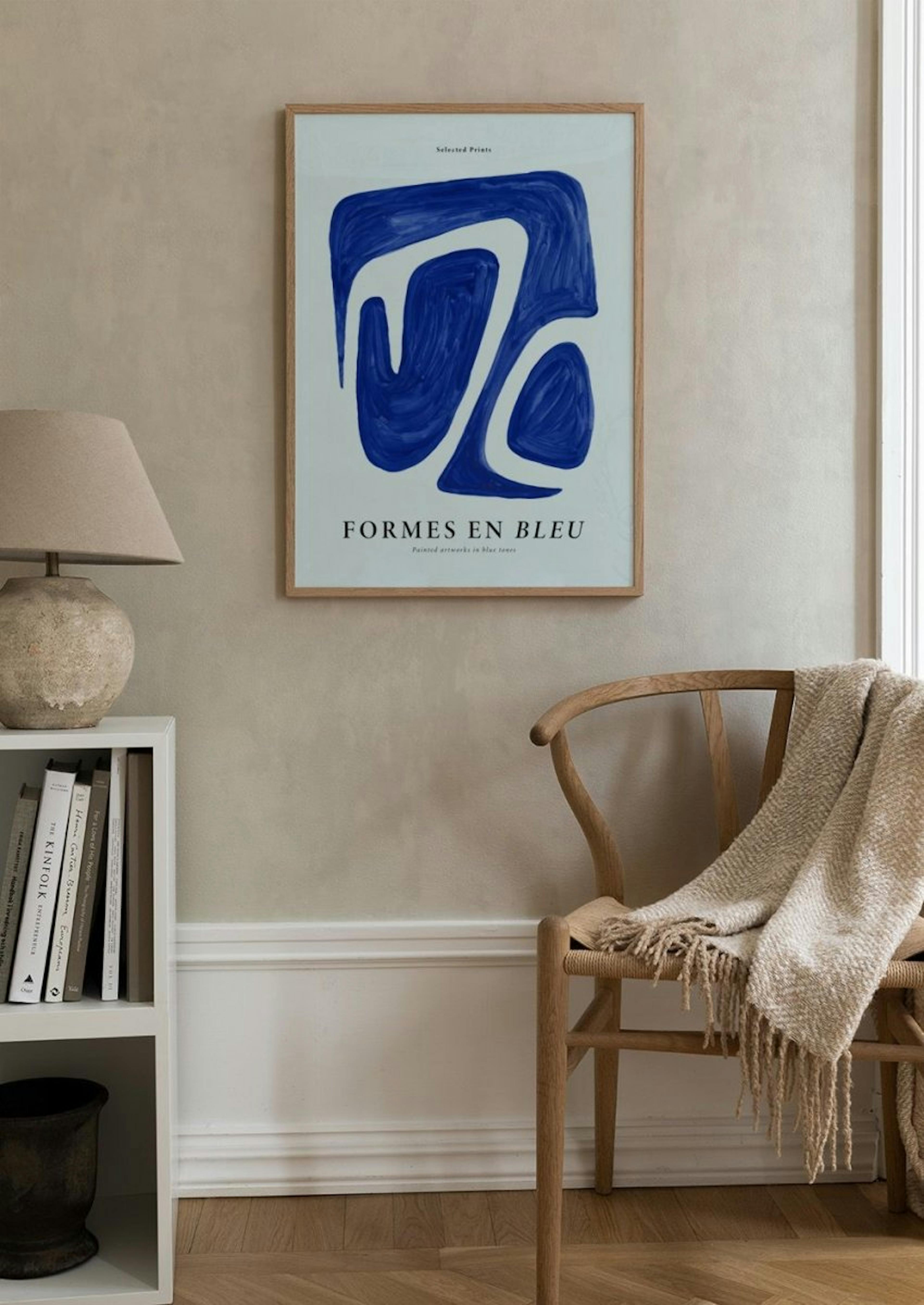 Formes en Bleu No2 Poster thumbnail