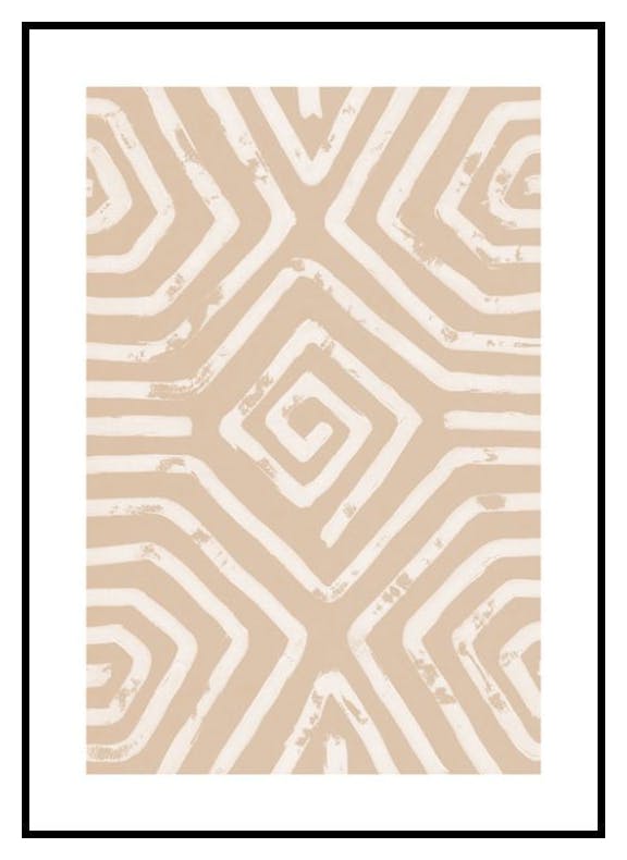 Earthy Pattern No1 Poster (50x70 cm) - Poster Store
