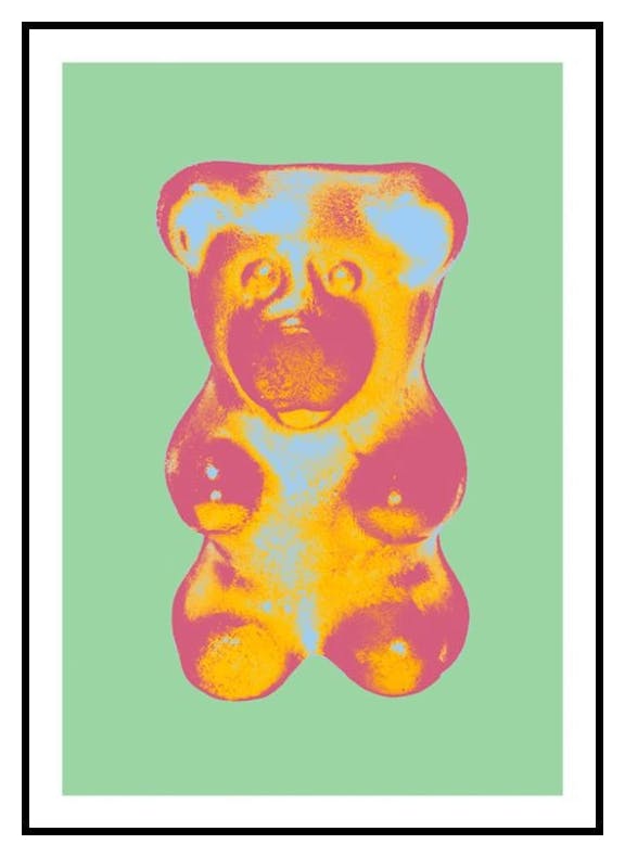 Pop Art Gummy Bear No1 Poster (50x70 cm) - Poster Store