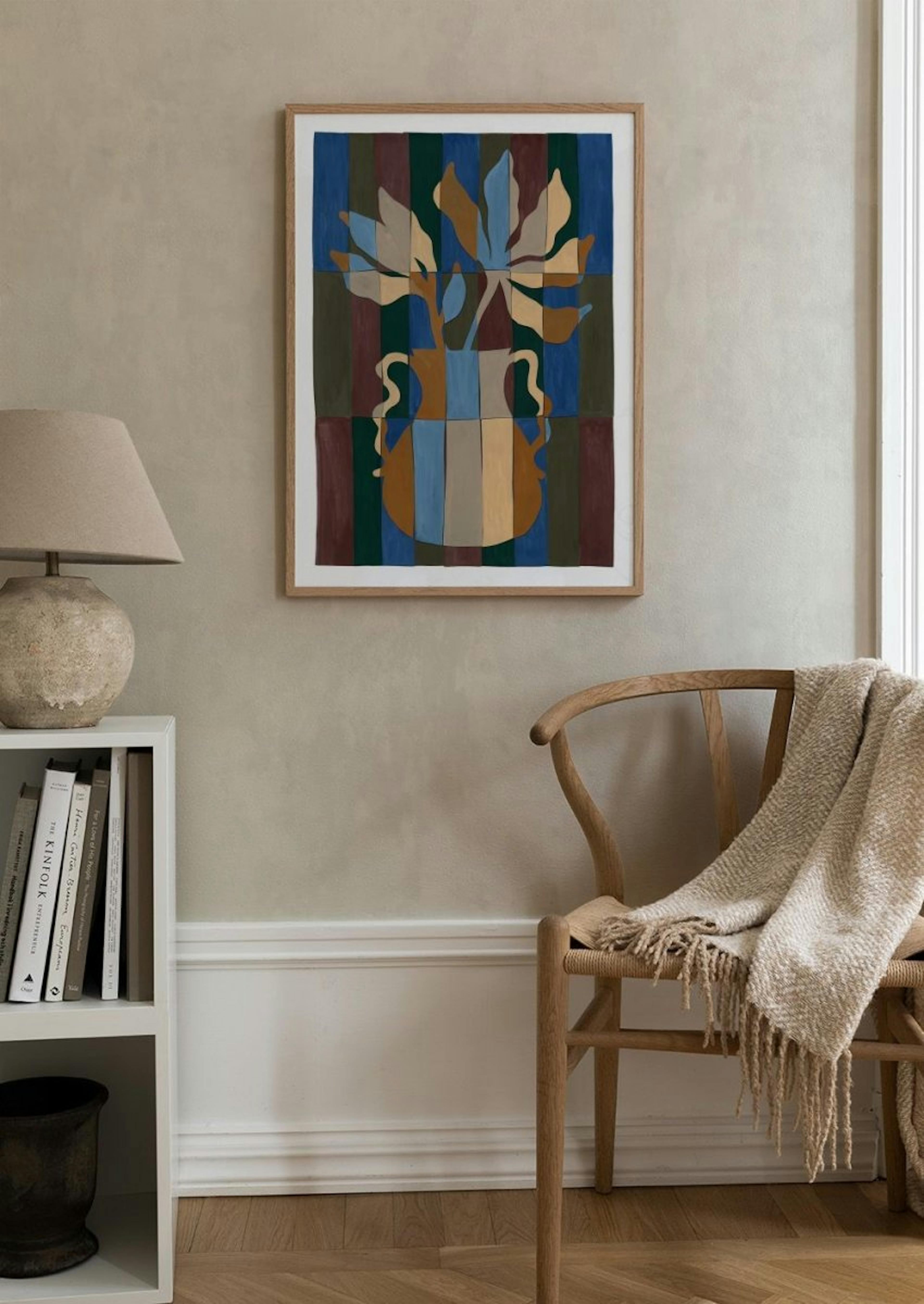 Retro Vase Poster thumbnail