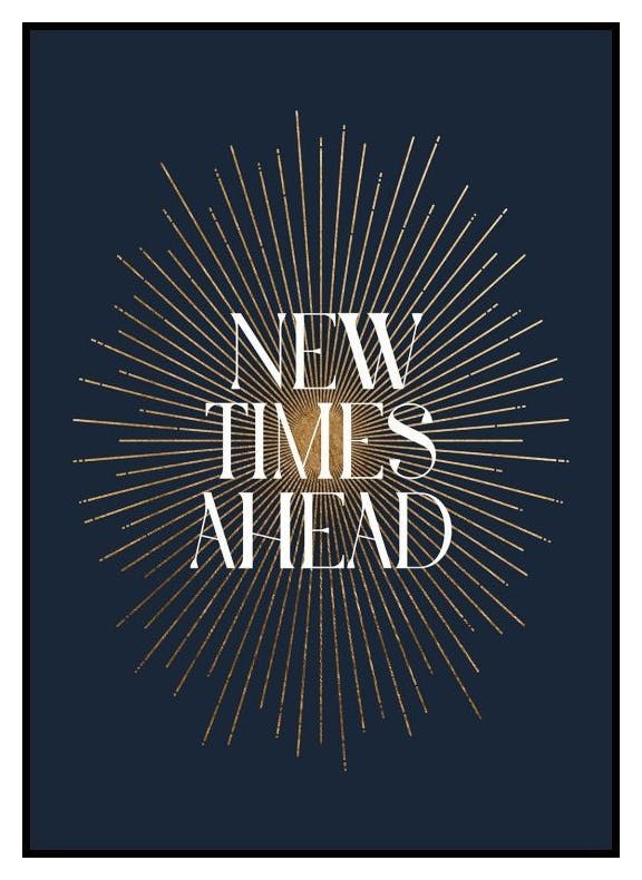 Nieuwe Tijden Vooruit Poster (50x70 cm) - Poster Store