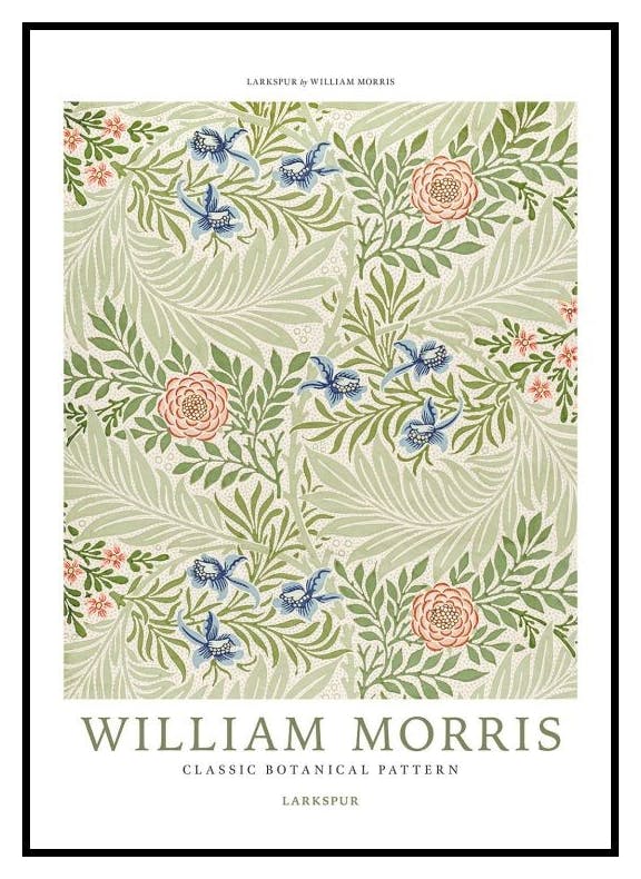 William Morris - Larkspur No4 Plakat (30x40 cm) - Poster Store