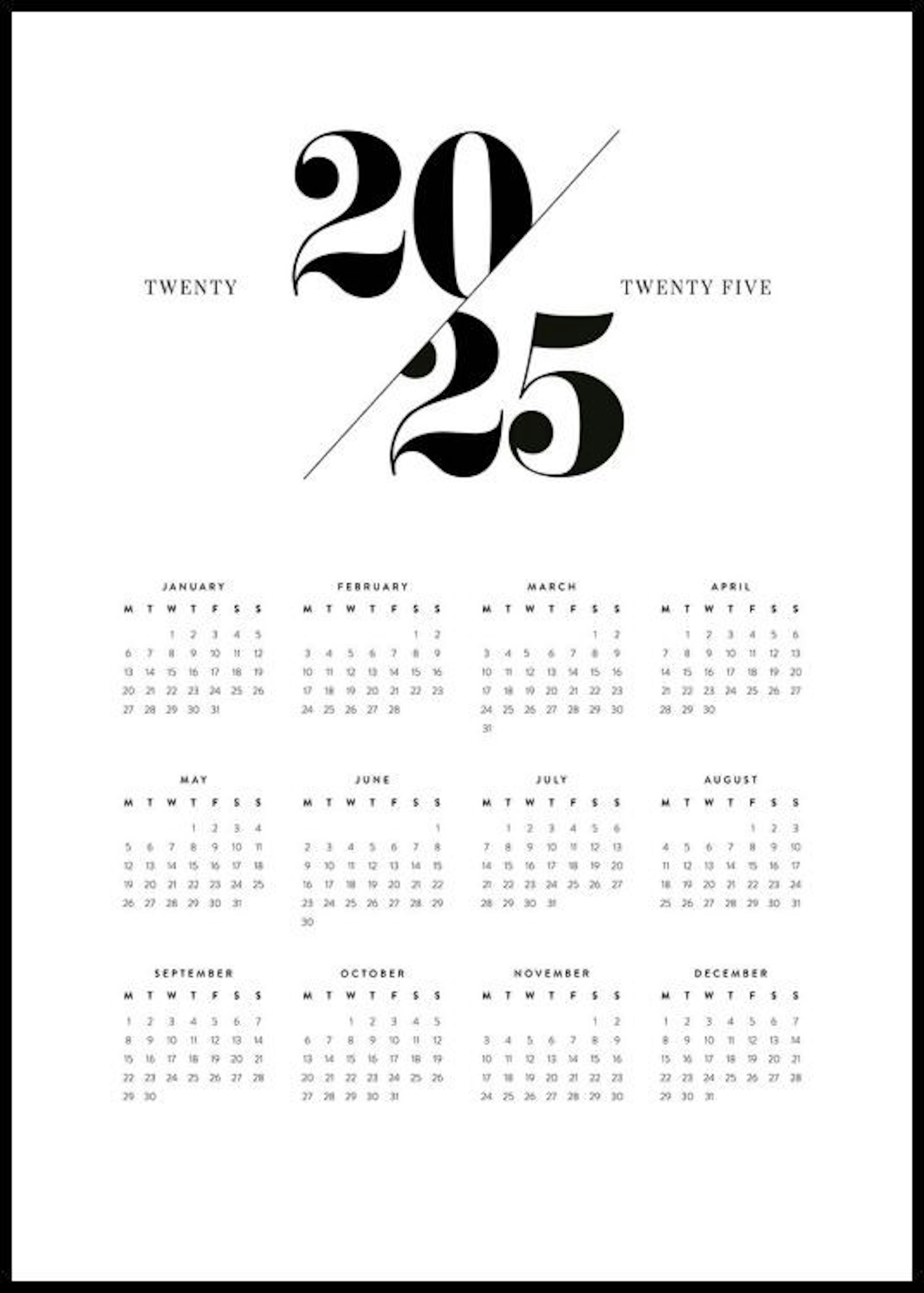 Calendar 2025 Plakat 0