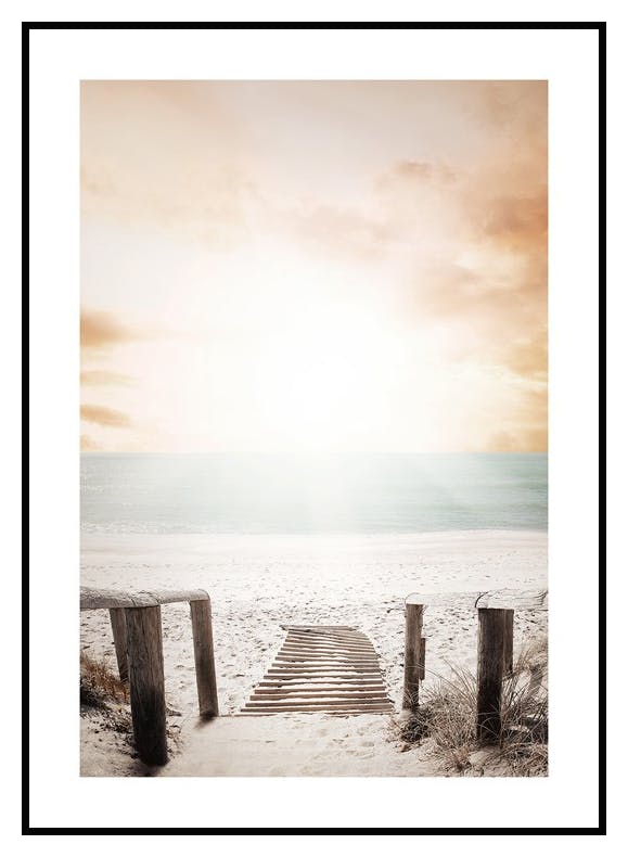 Bro til Stranden Poster (30x40 cm) - Poster Store