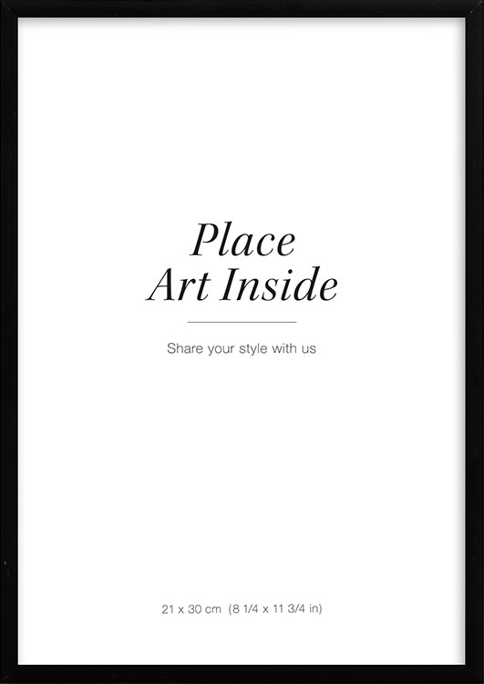 BD ART (A3) 29,7 x 42 cm Cornice portafoto con passepartout 21x30 cm (A4),  Nero : : Casa e cucina