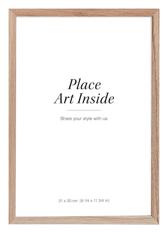 Cadre en bois de chêne clair 21x30 cm (A4) (21x30 cm) - Poster Store