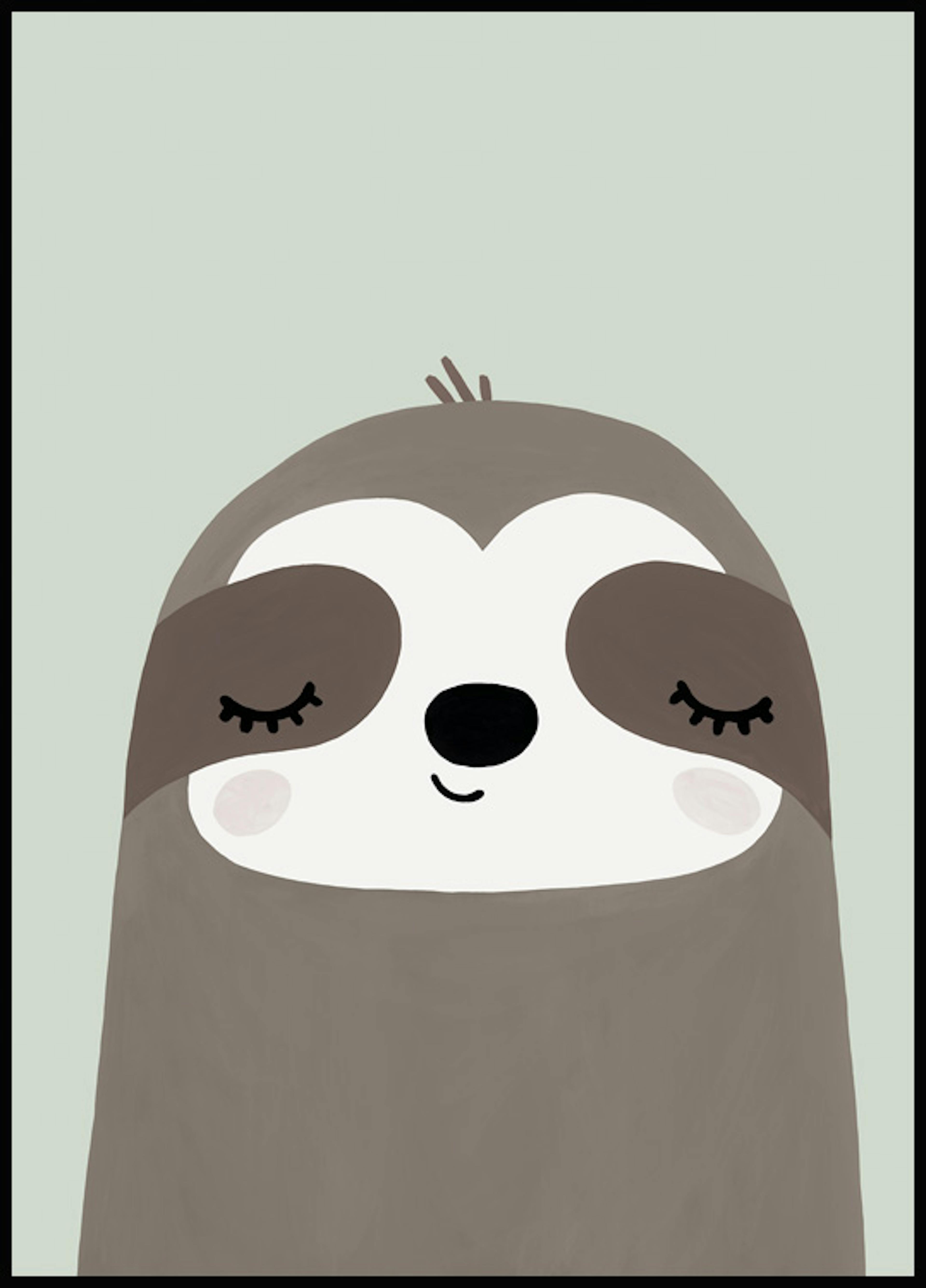 Cute Sloth Poster 0