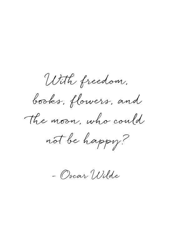 Oscar Wilde Happy. Affiche 0