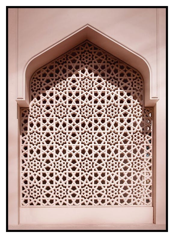 Pink Wall Affiche (21x30 cm) - Poster Store