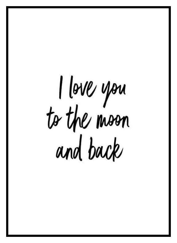 Zum Mond und Zurück Poster (21x30 cm) - Poster Store
