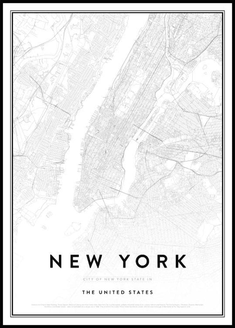 New York City Poster Stadt & Karten Poster