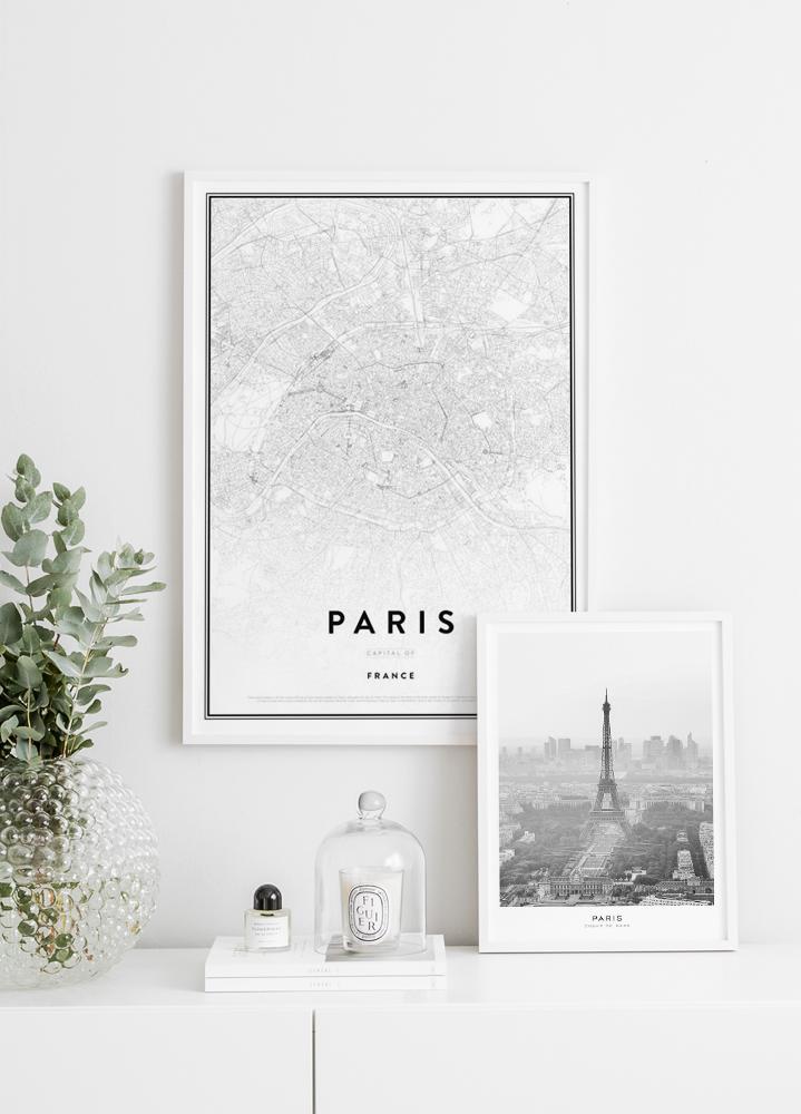 Map of Paris Poster - Paris Map Print