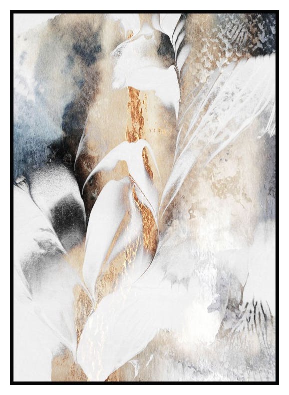 Black And Gold Veins Poster (50x70 cm) - Poster Store