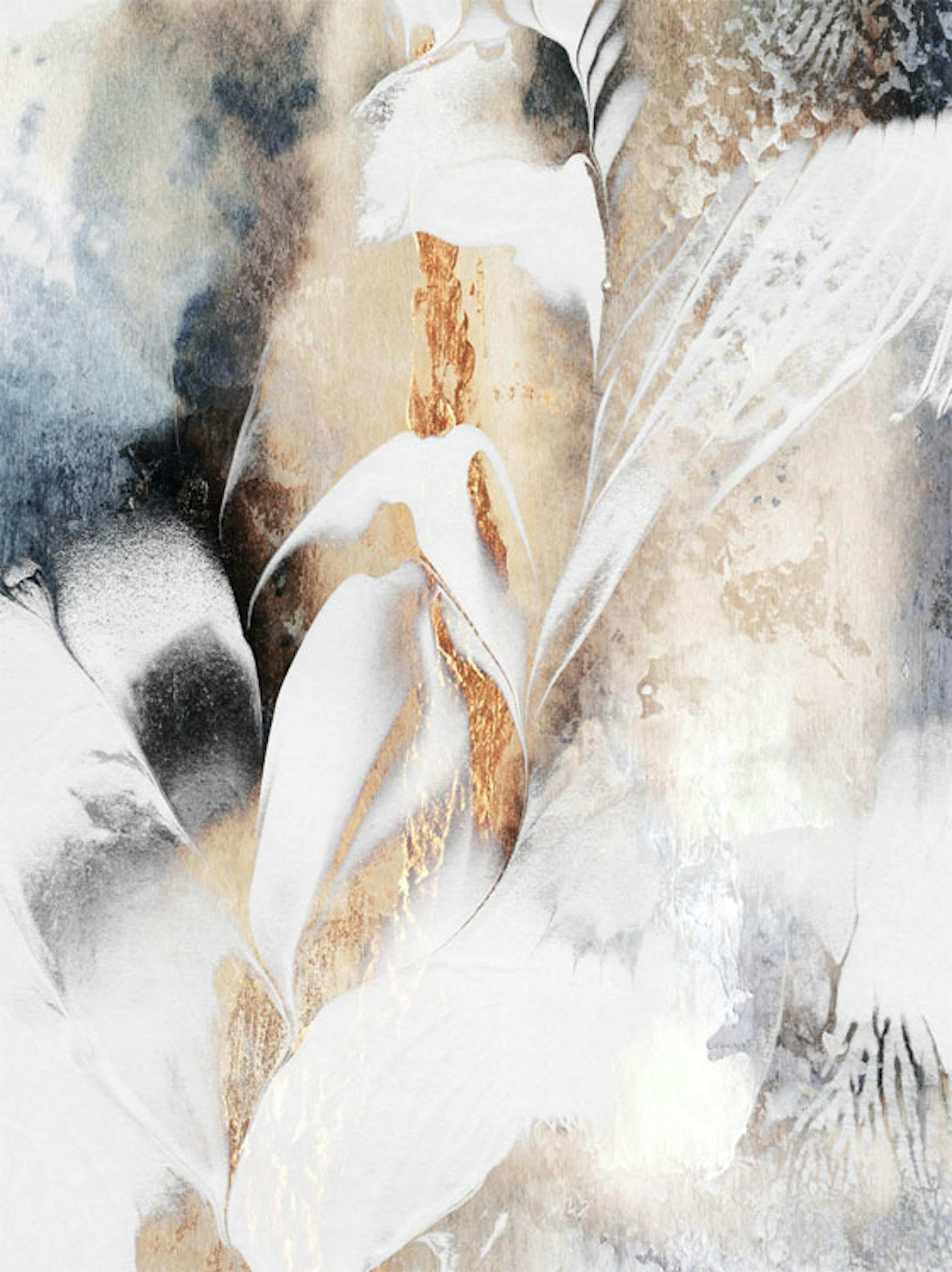 Black And Gold Veins Affiche 0