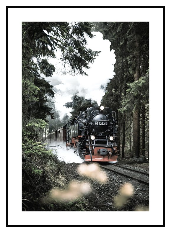 Plakat Magiczny Pociąg Na Parę (30x40 cm) - Poster Store