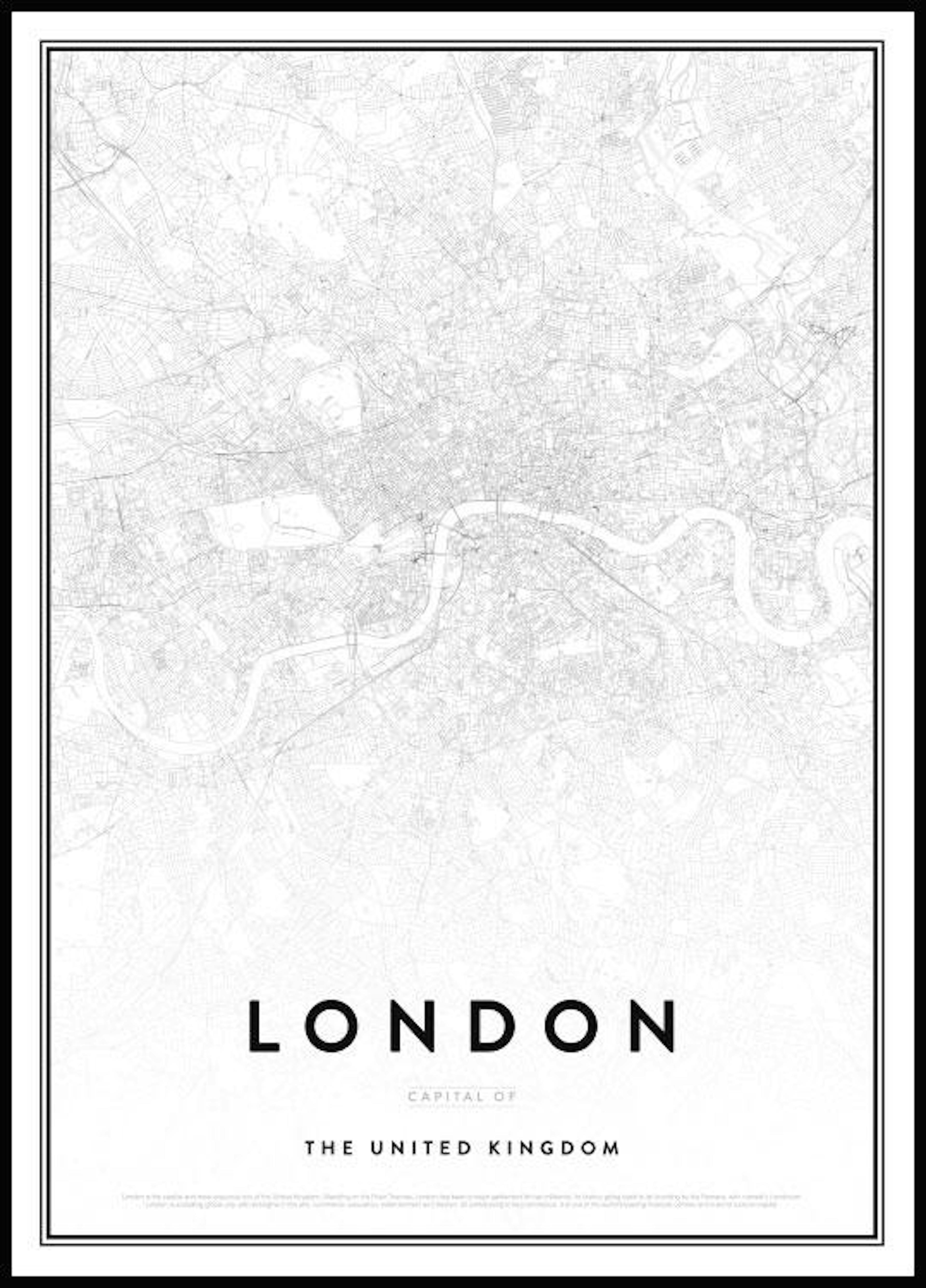 Mapa de Londres Póster 0