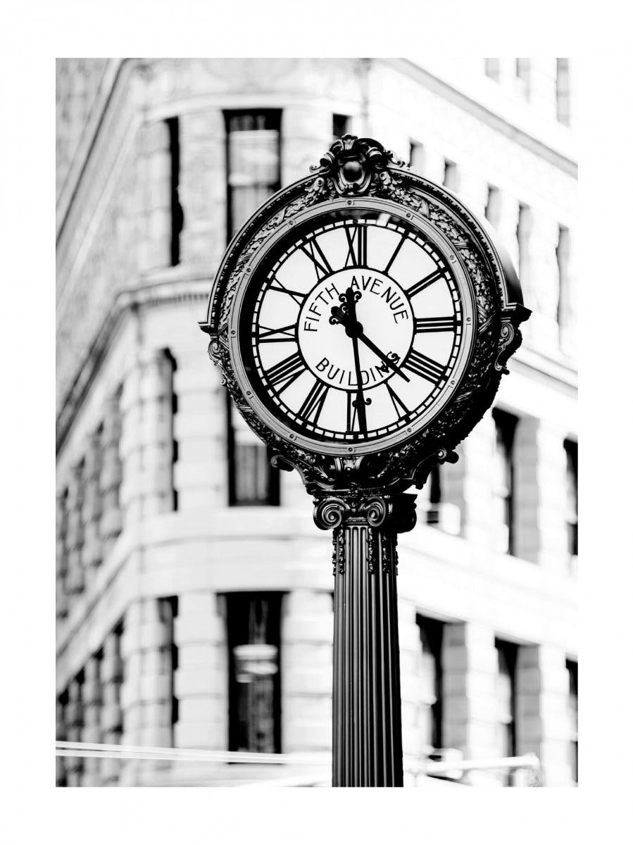 Fifth Avenue Building Clock Juliste 0