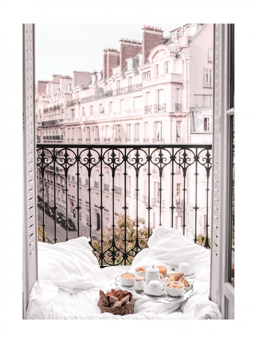 Balkón v Paříži Plakát 0