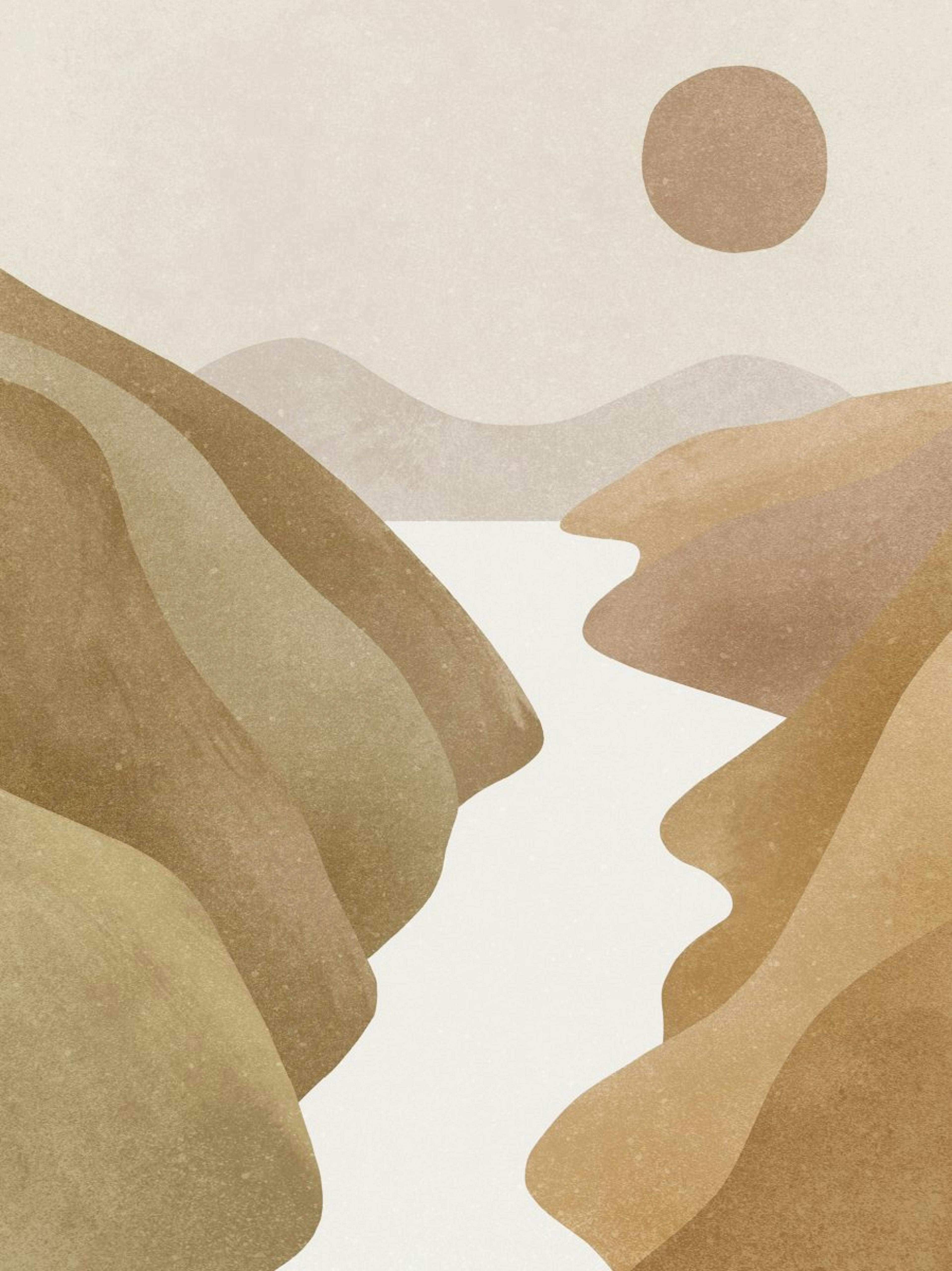 Abstract Valley Poster 0
