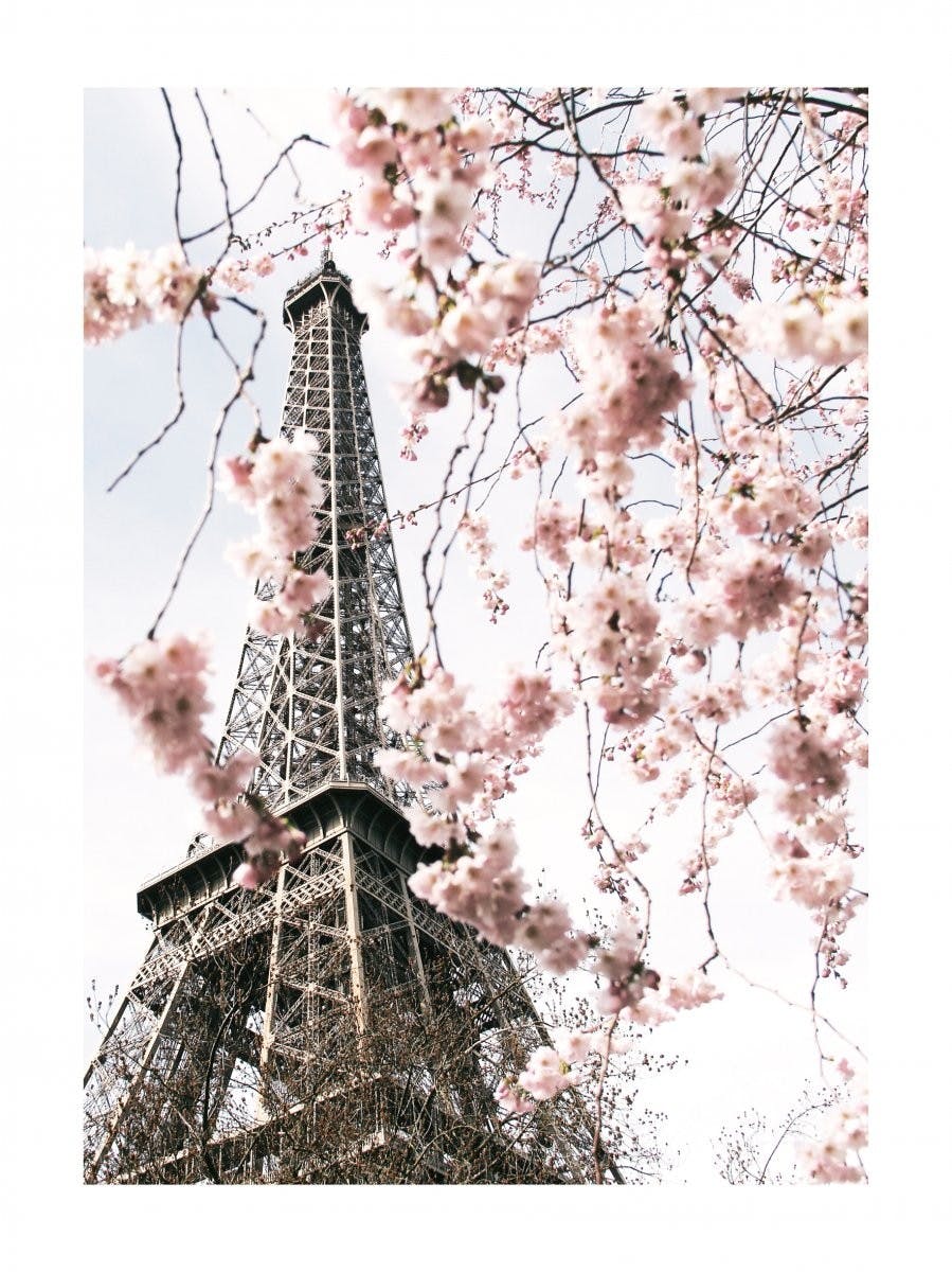 Plakat Wiosenna Wieża Eiffela 0