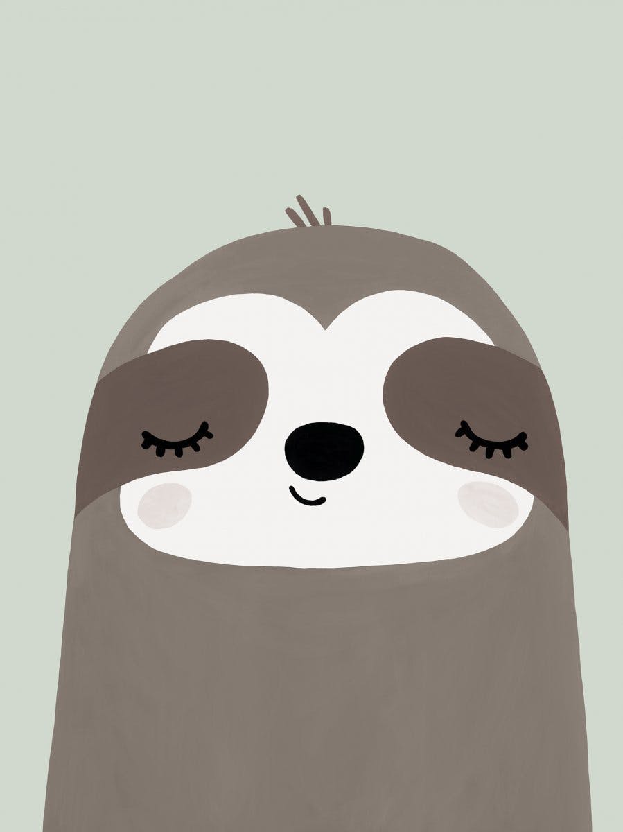 Cute Sloth Poster 0
