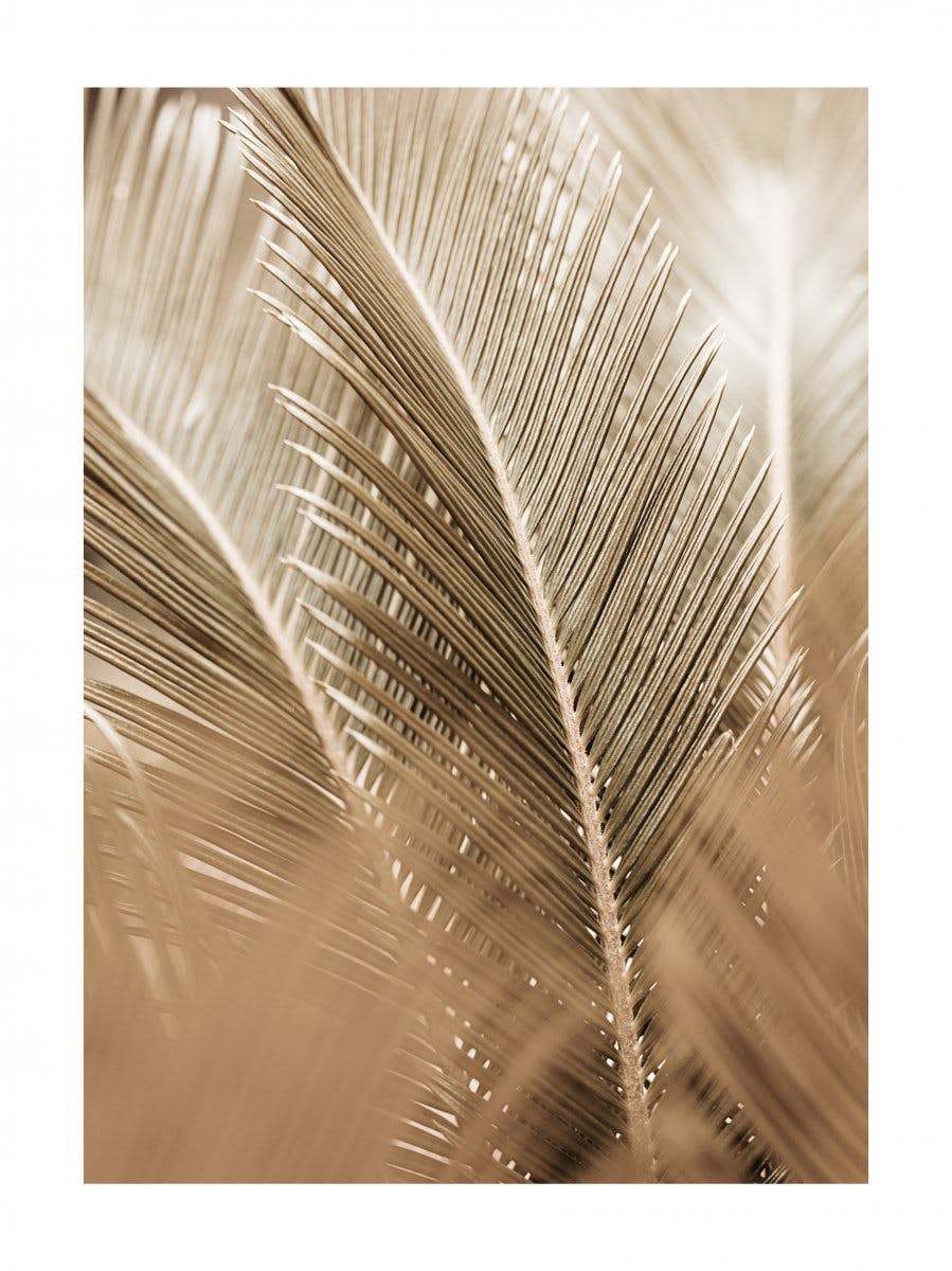 Gouden palmbladeren poster 0