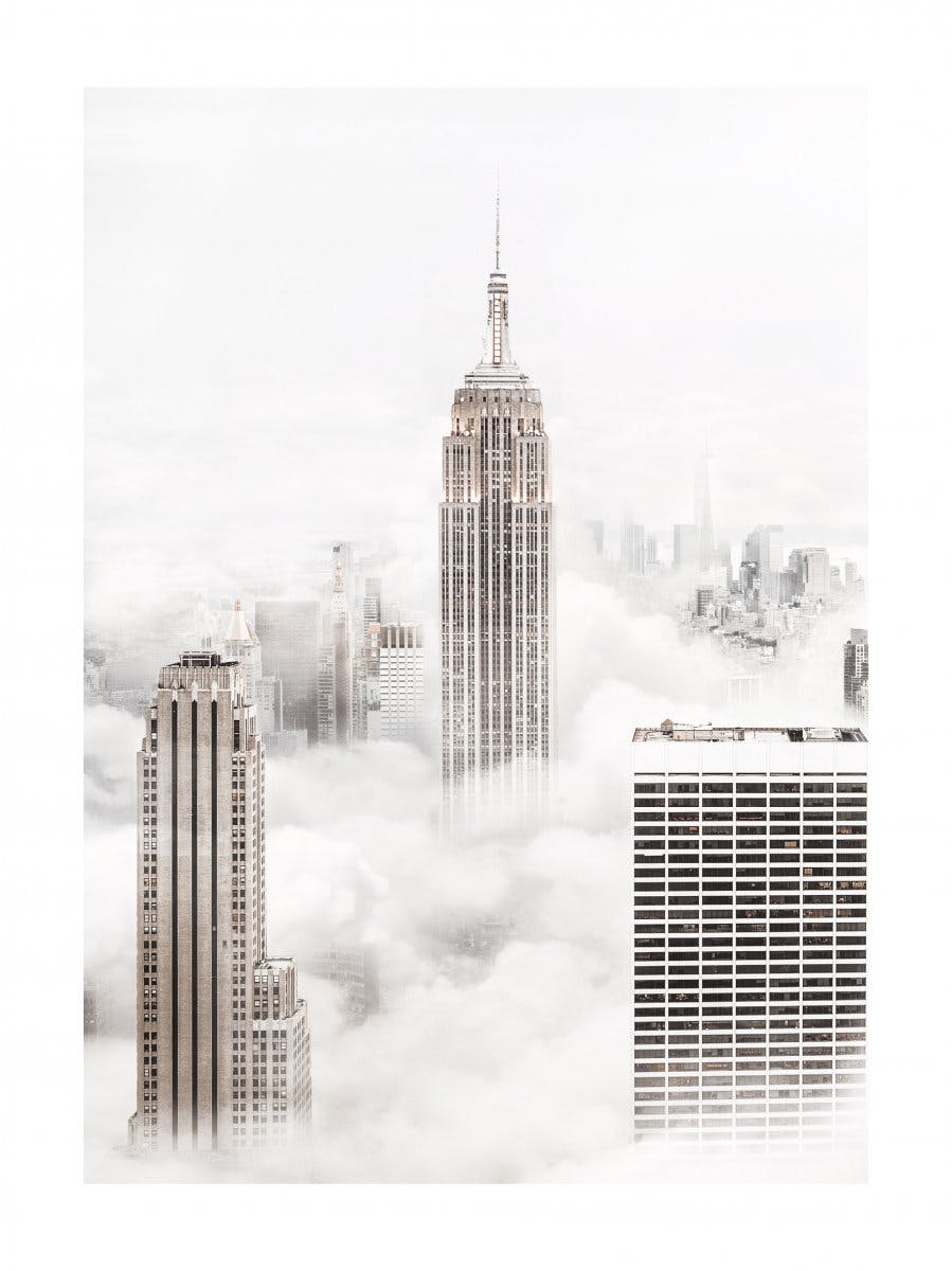 New York Wolken Poster 0
