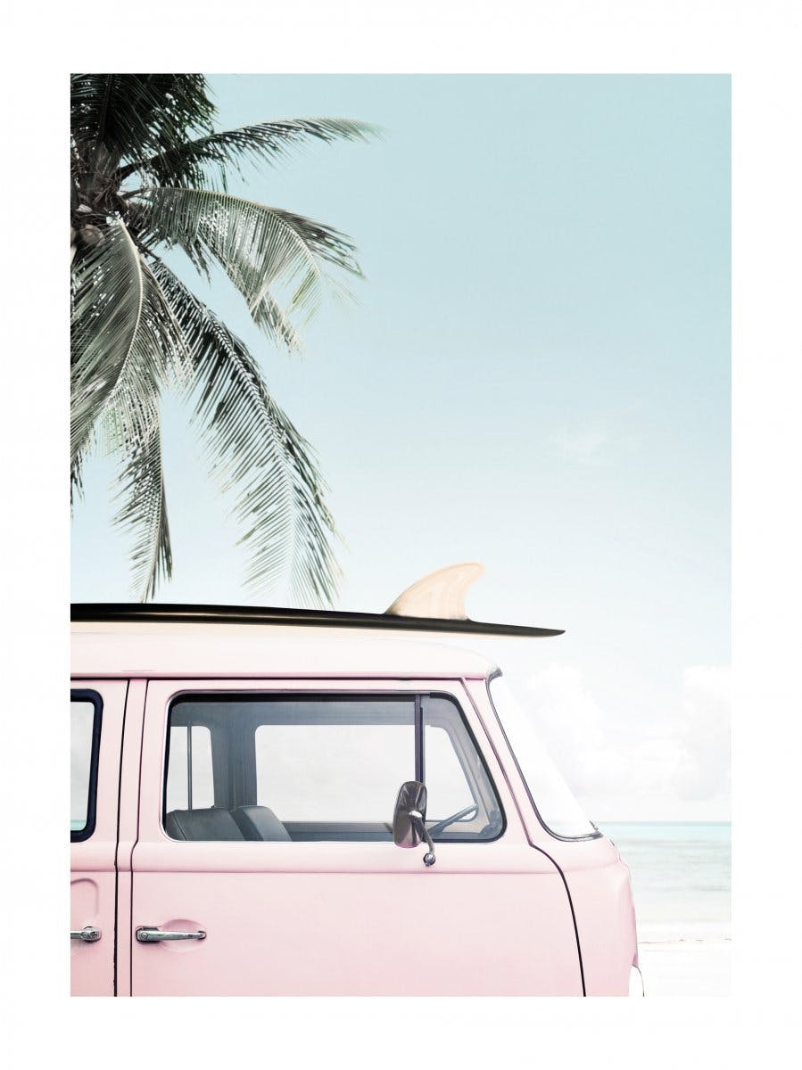 Beach Surf Van Poster 0