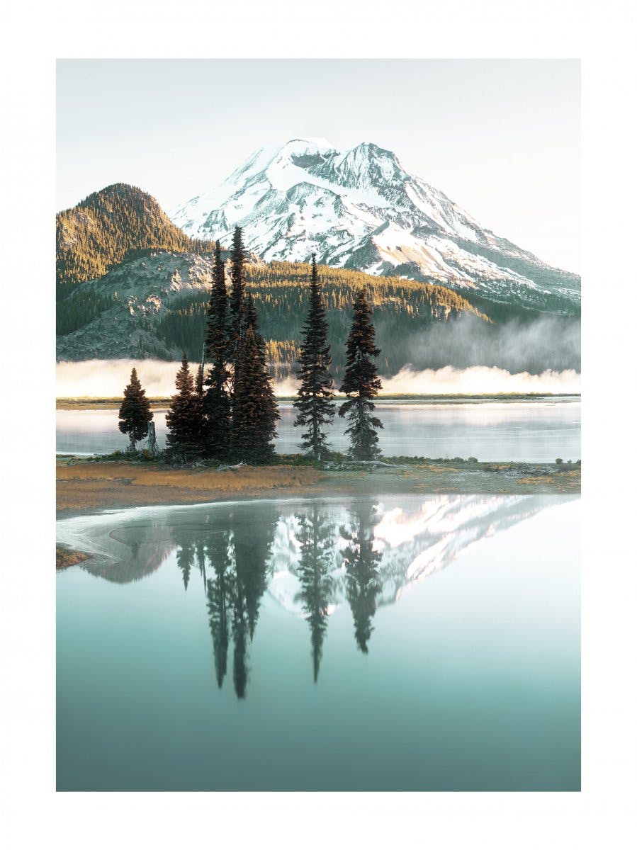 Reflected Morning Mist Poster 0