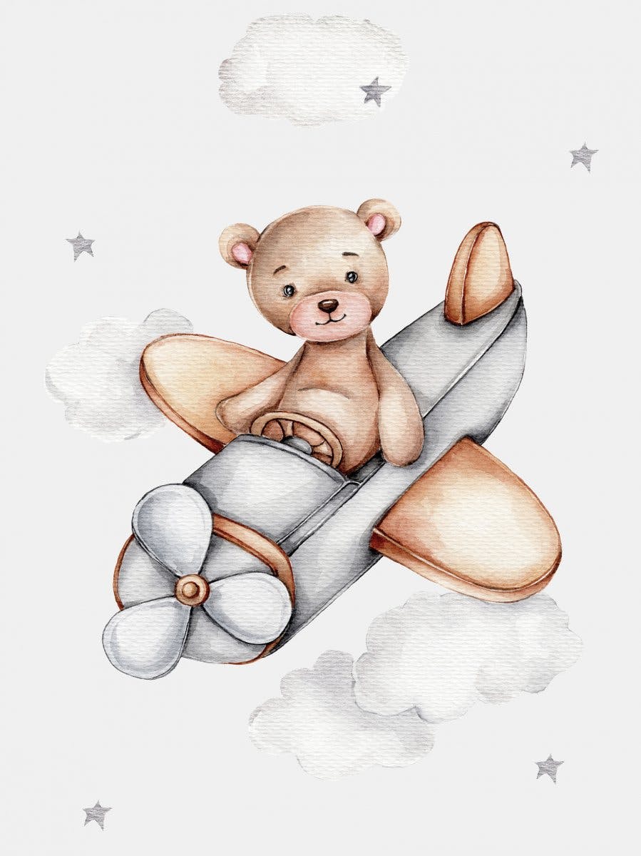 Medvídek a letadlo Plakát 0