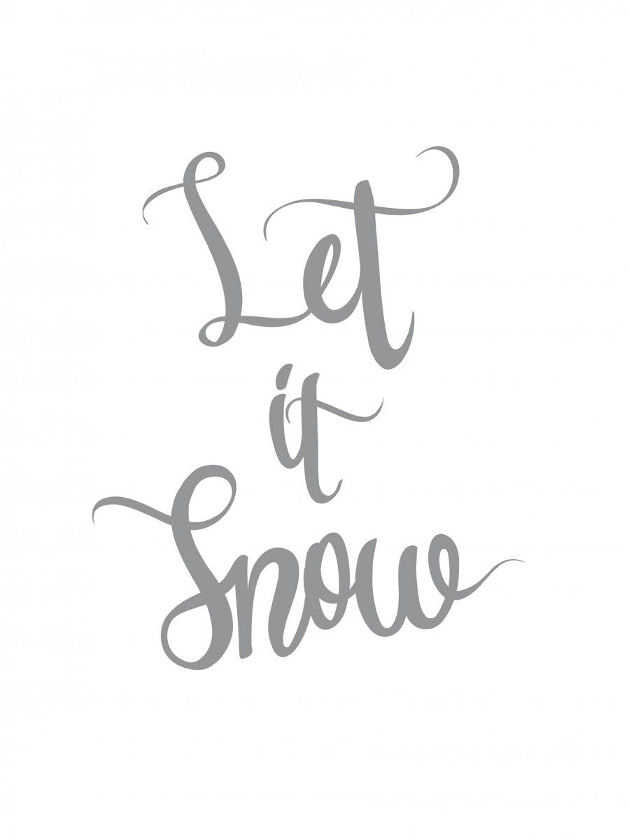 Let it Snow Plakat 0
