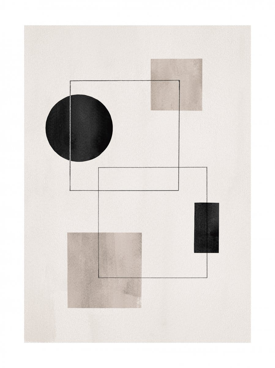 Graphic Shapes No6 Poster 0