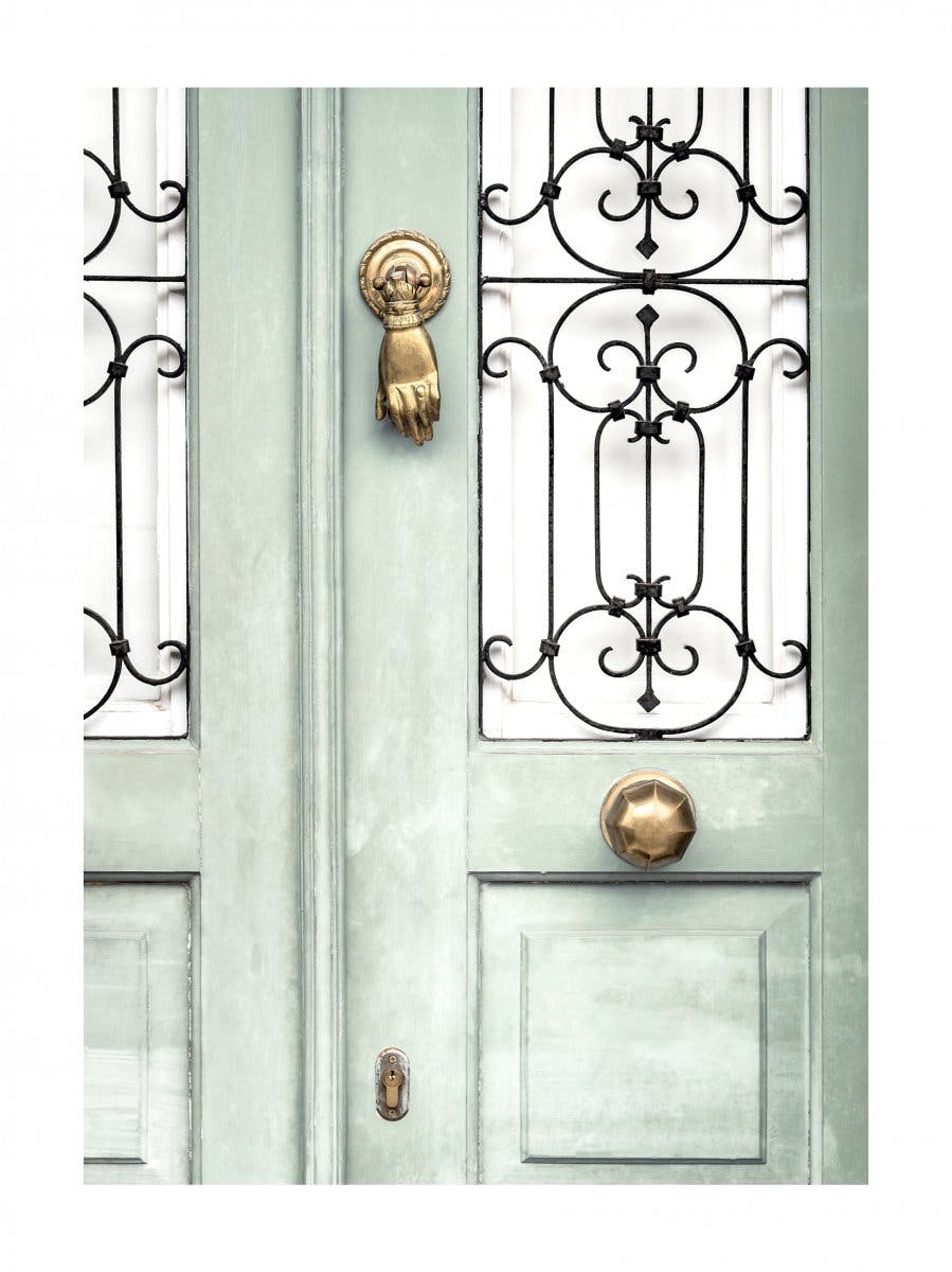 Plakat Jasnozielone Drzwi 0