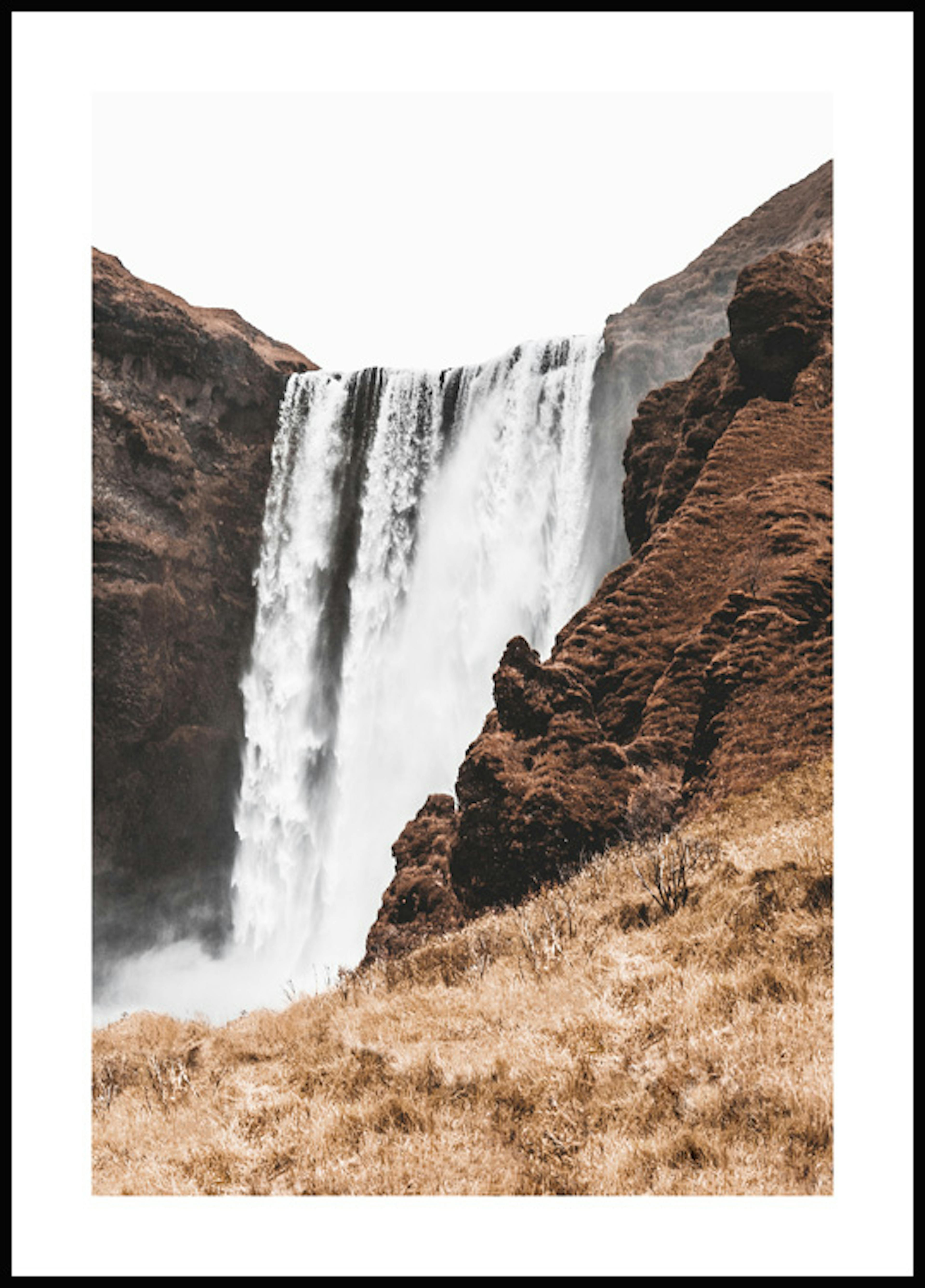 アイスランドの滝 ポスター 0