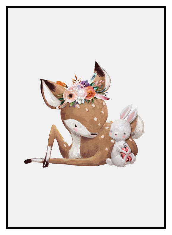 Plakat Jelonek i Królik (21x30 cm) - Poster Store