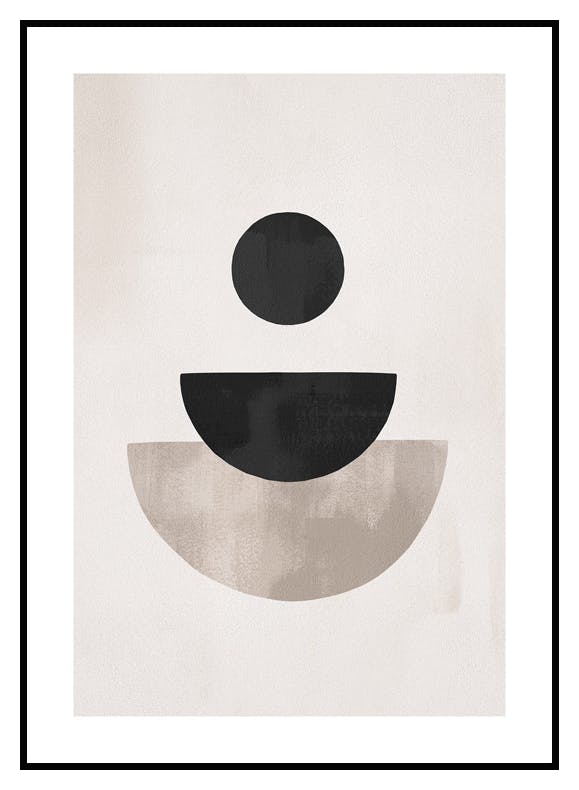 Graphic Shapes No3 Poster (50x50 cm) - Poster Store