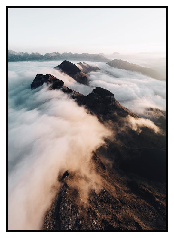 Plakat Nad Górami (21x30 cm) - Poster Store