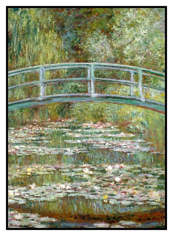 Claude Monet Bridge Over a Pond Poster (50x70 cm) - Poster Store