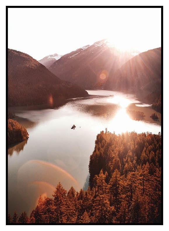Plakat Jezioro Diablo (50x70 cm) - Poster Store