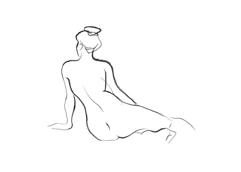 Poster Nude sketch I 0