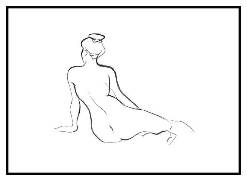 Nude sketch I Poster (40x50 cm) - Poster Store