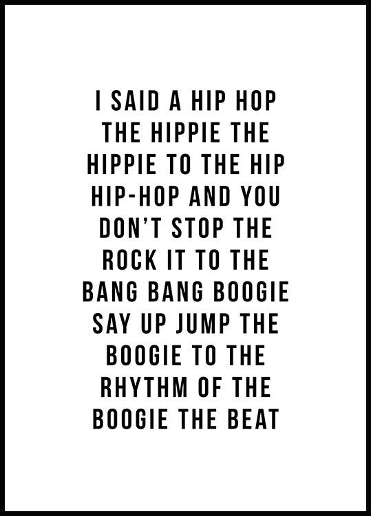 HipHop　Delight　Poster　Sugarhill　Gang　Rapper's