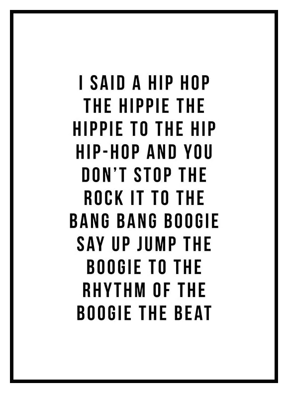 I said a hip hop Poster (21x30 cm) - Poster Store