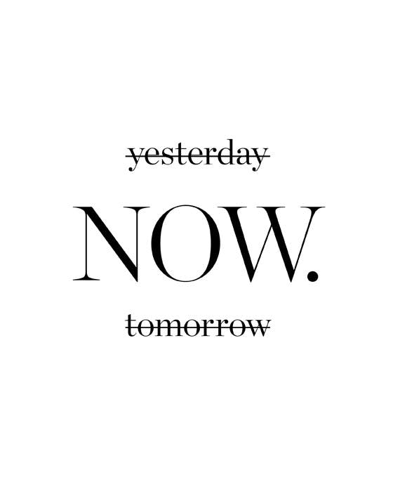 Yesterday now tomorrow. Affiche 0