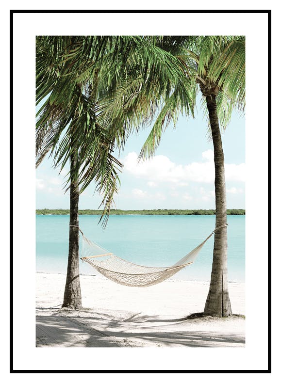 Plakat Hamak na Plaży (21x30 cm) - Poster Store