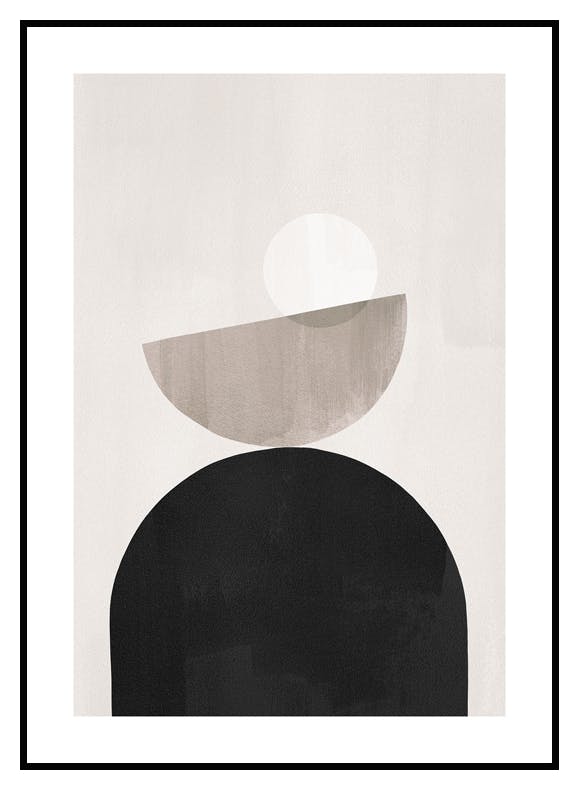 Plakat Graficzne Figury No4 (21x30 cm) - Poster Store