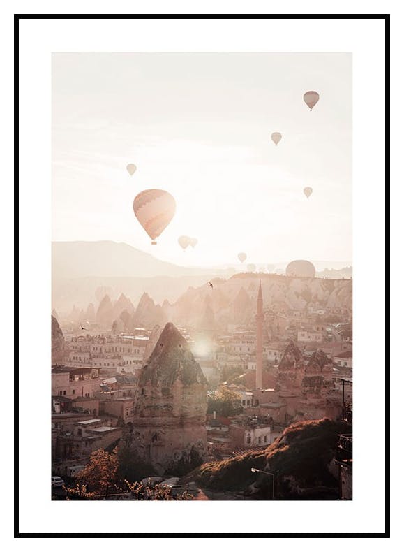 Kappadokia luftballonger Plakat (70x100 cm) - Poster Store