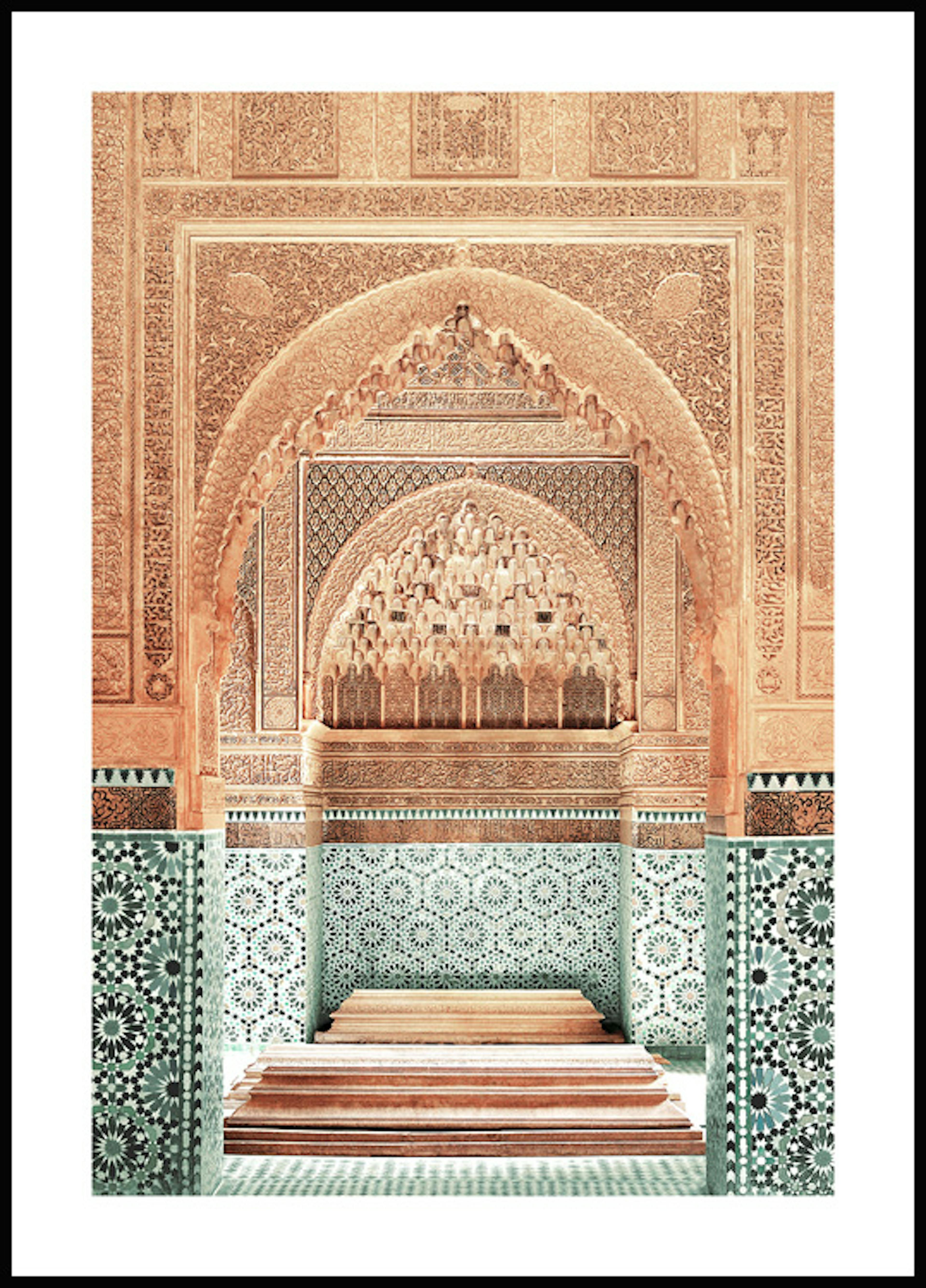 Tempel i Marrakech Poster 0