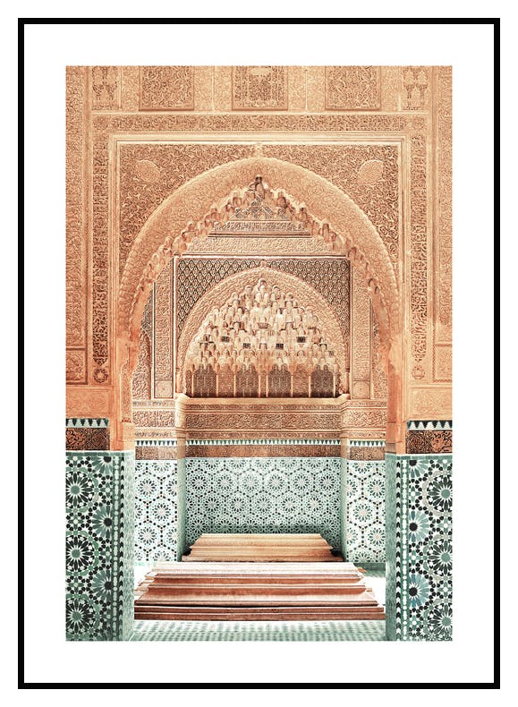 Chrám v Marrákeši Plakát (50x70 cm) - Poster Store