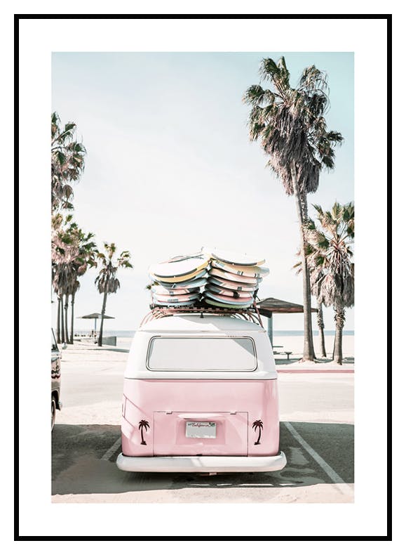 California Surf Van Poster (50x70 cm) - Poster Store